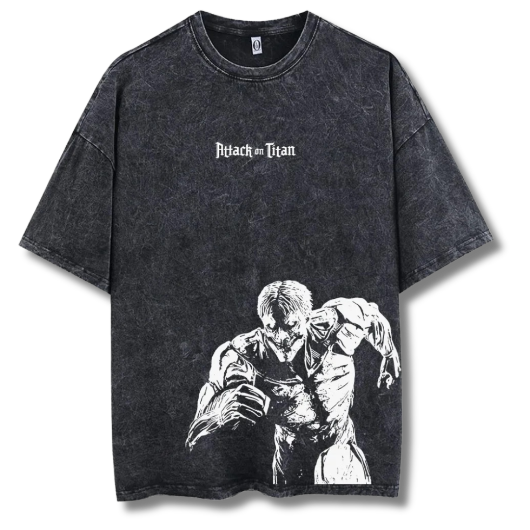 Attack On Titan "Armored Titan" Washed Tee - Kakkoe.com - #tag1# - #tag2# - #tag3# - #tag4#