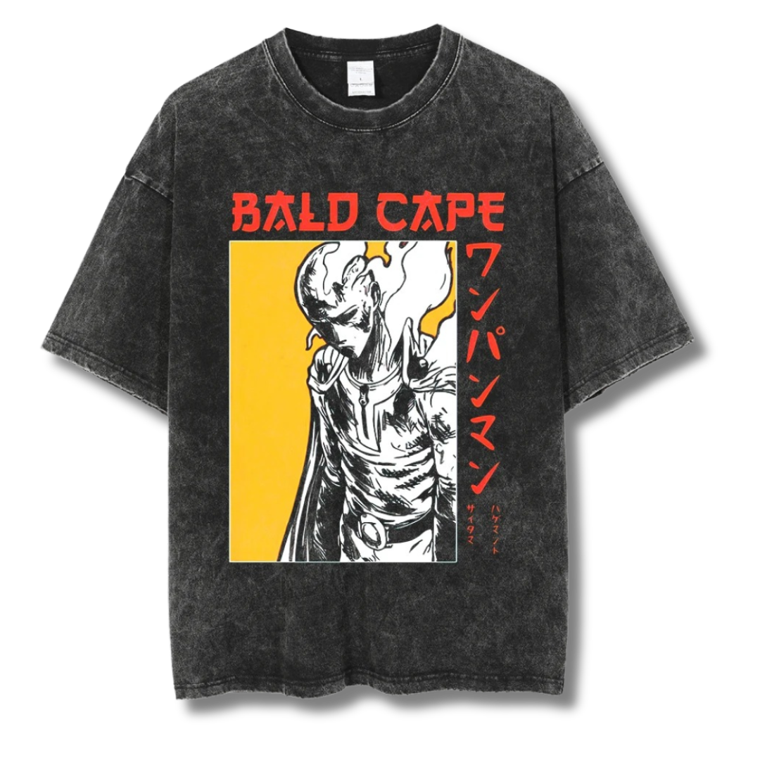 One Punch Man "Saitama Blad Cape" Washed Tee