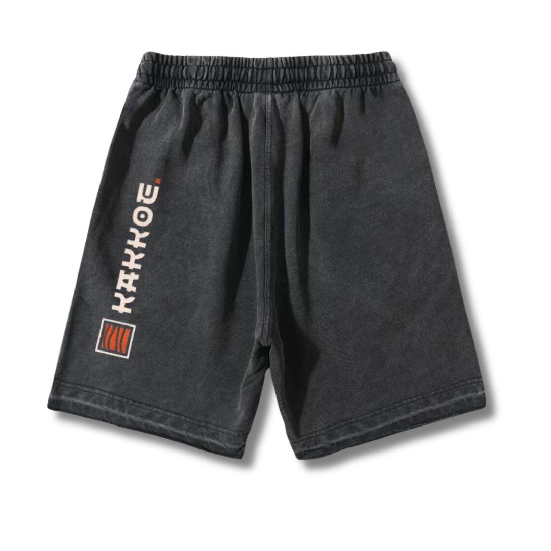 Solo Leveling "Sung Jinwoo Daggers" Washed Shorts - Kakkoe.com