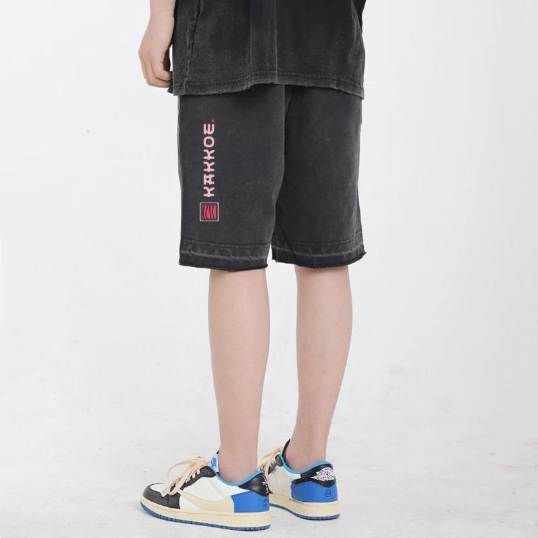 Solo Leveling "Sung Jinwoo Daggers" Washed Shorts - Kakkoe.com