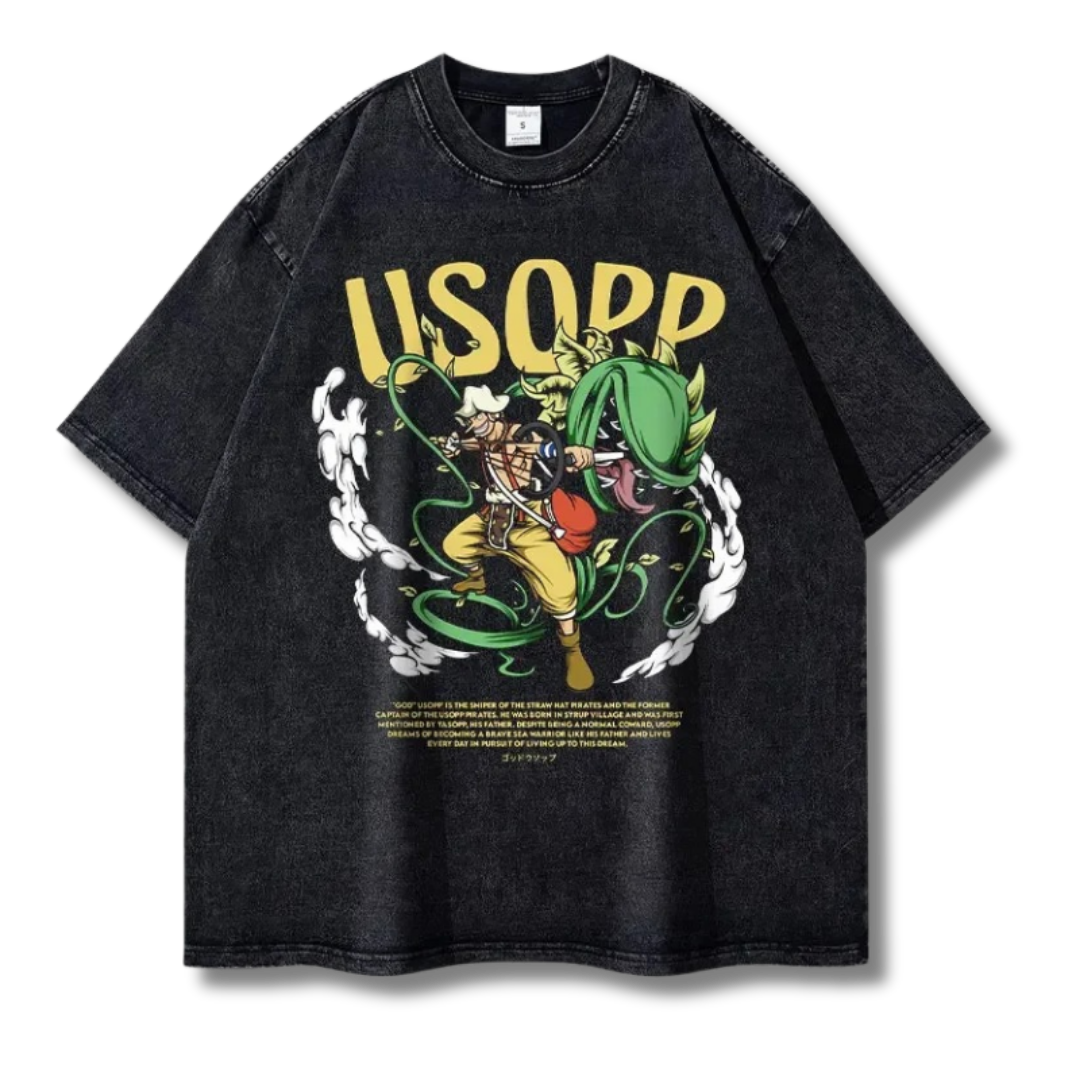 One Piece "Usopp" Washed Tee