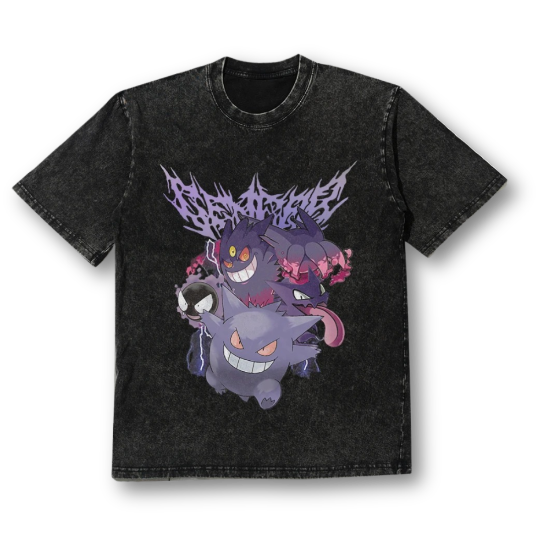 Pokemon "Gengar" Oversize Washed Tee - Kakkoe.com