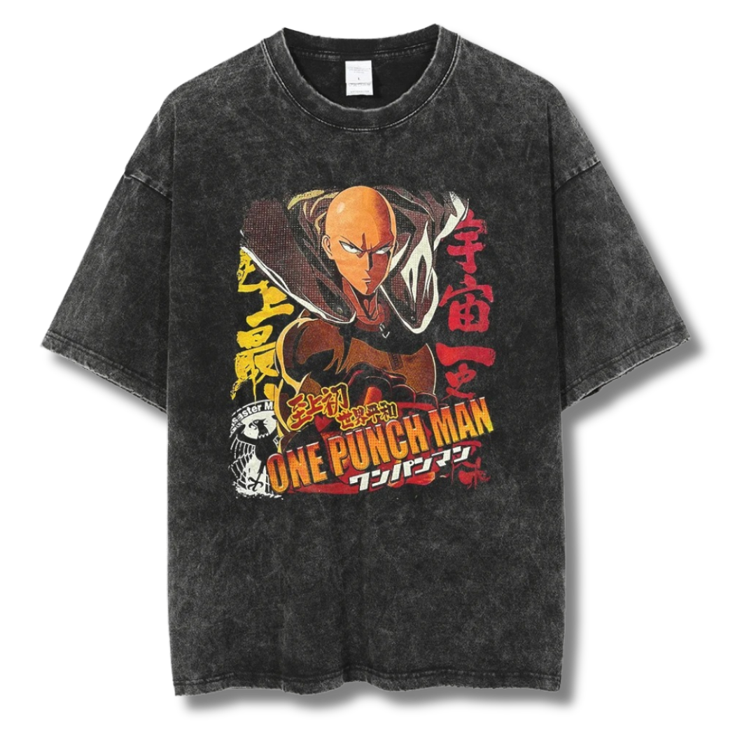 One Punch Man "Saitama III" Washed Tee