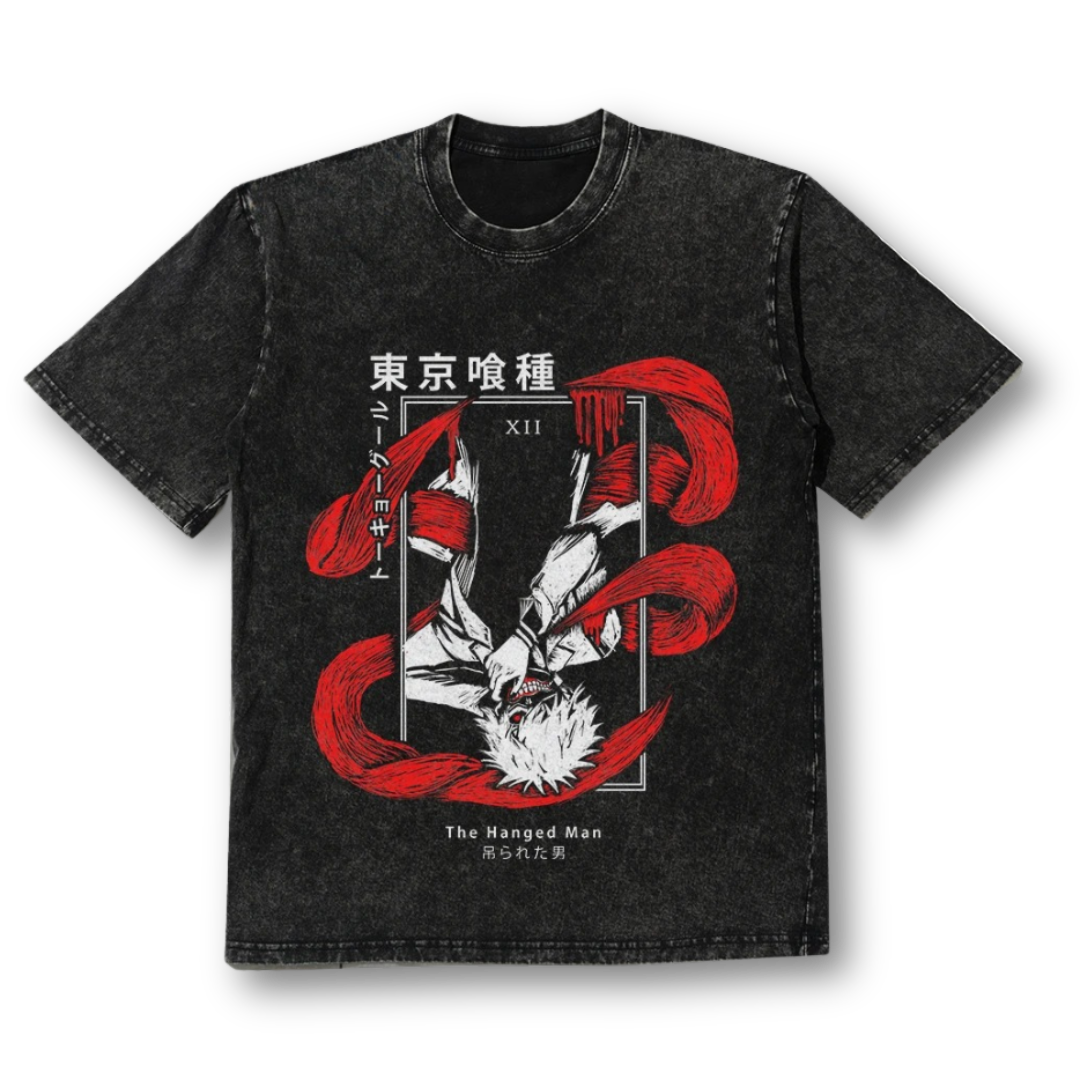 Tokyo Ghoul "Kaneki" Oversize Washed Tee - Kakkoe.com