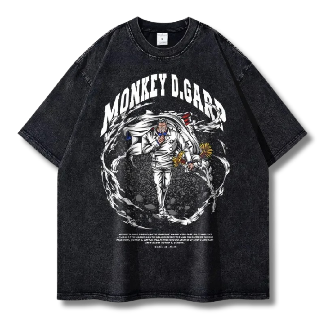 One Piece "Monkey D.Garp" Washed Tee