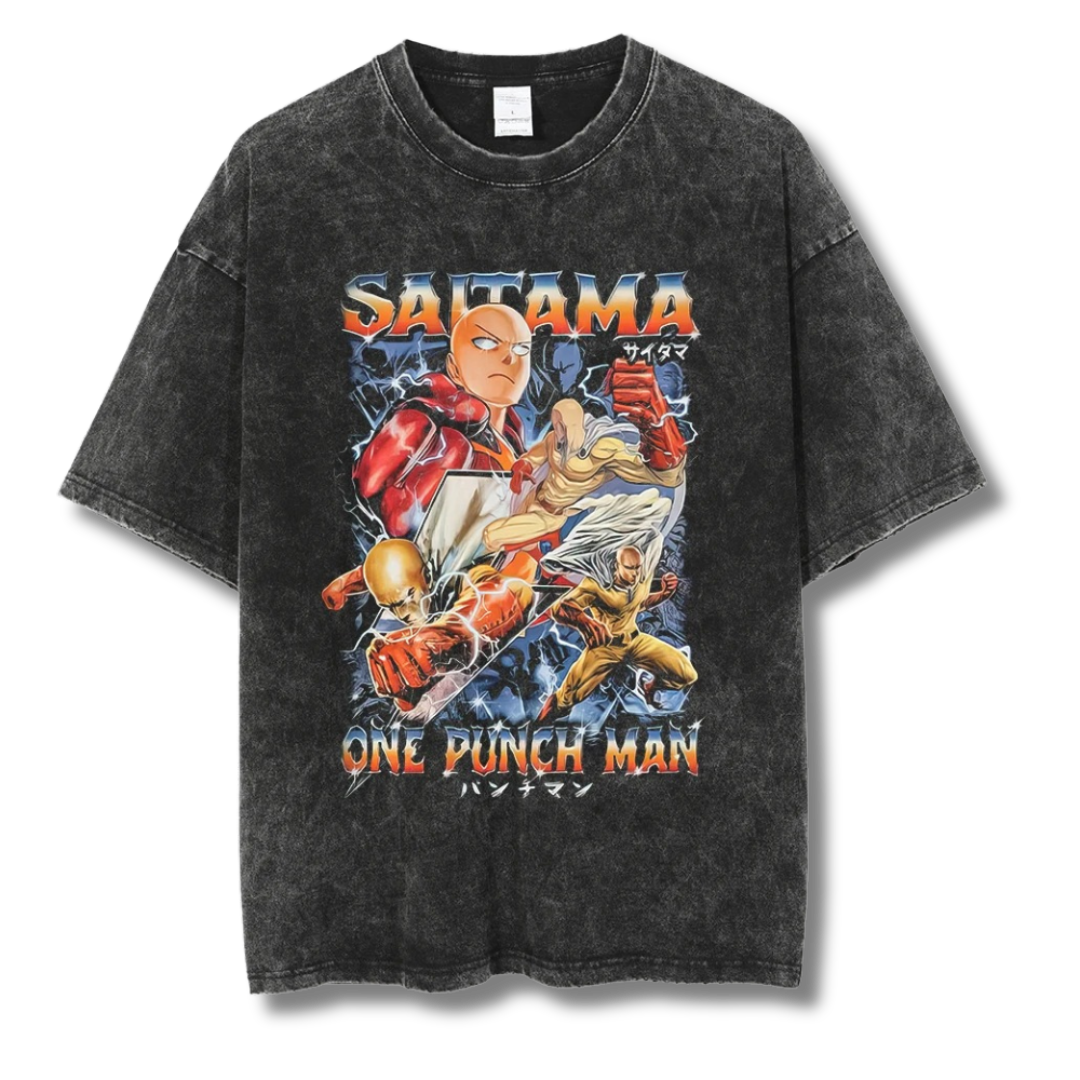 One Punch Man "Saitama I" Washed Tee