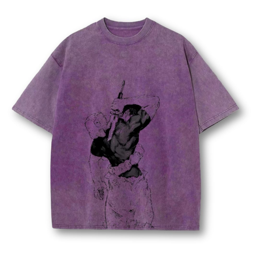 Jujutsu Kaisen "Toji Fushiguro I" Oversize Washed Tee - Kakkoe.com