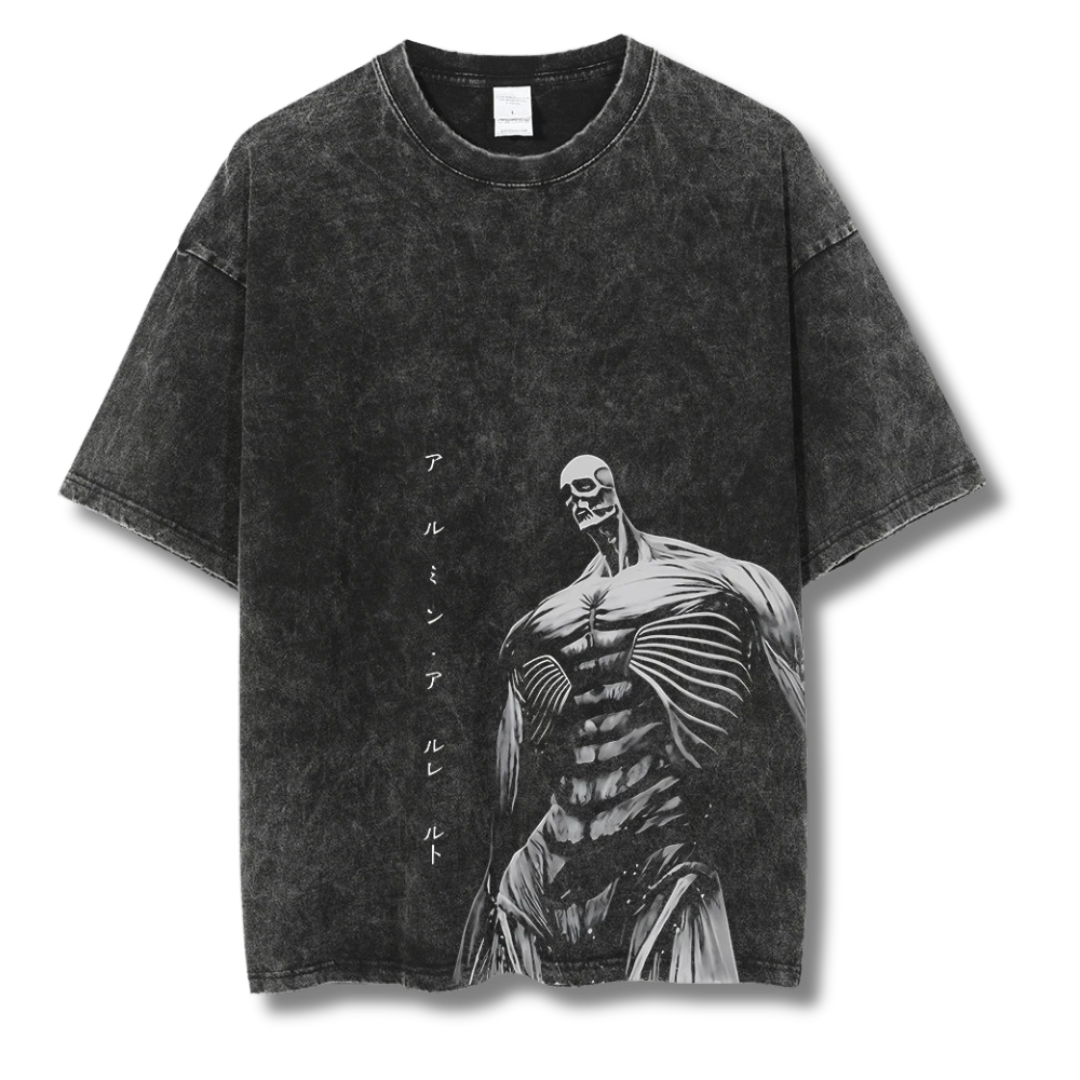 Attack On Titan "Colossal Titan" Washed Tee - Kakkoe.com - #tag1# - #tag2# - #tag3# - #tag4#