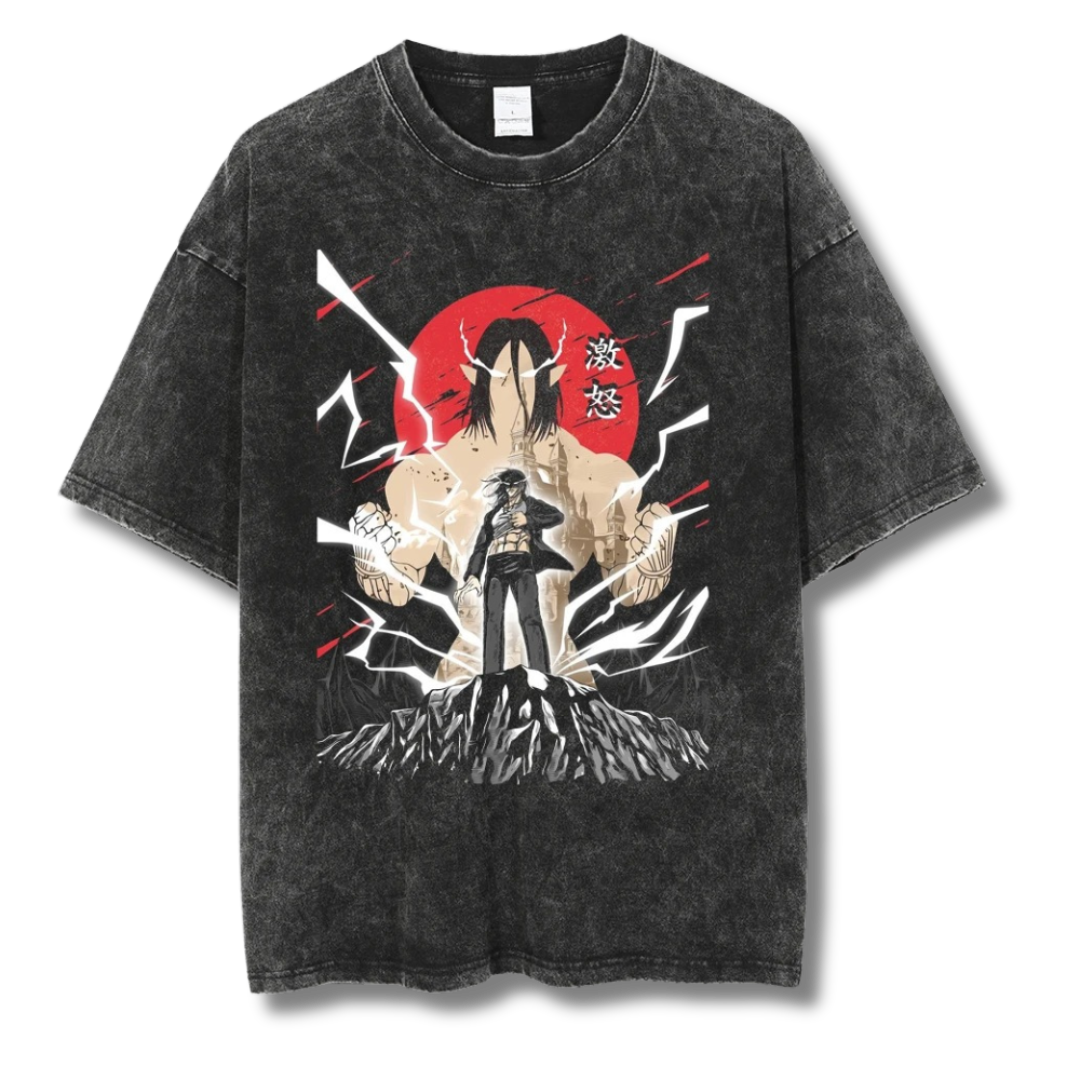Attack On Titan "Eren's Titan VI" Washed Tee - Kakkoe.com - #tag1# - #tag2# - #tag3# - #tag4#