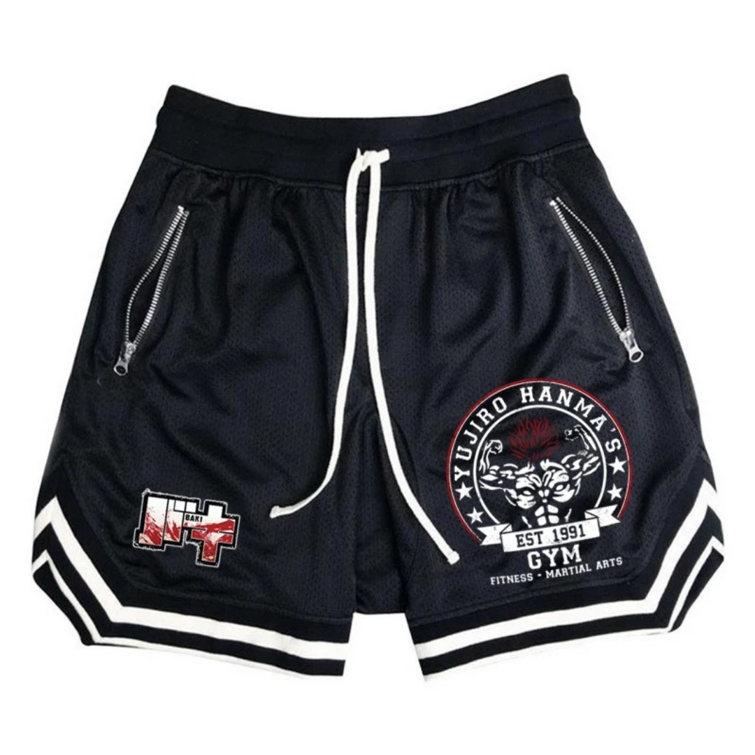 Baki "Yujiro Hanma" Basketball Shorts - Kakkoe.com - #tag1# - #tag2# - #tag3# - #tag4#