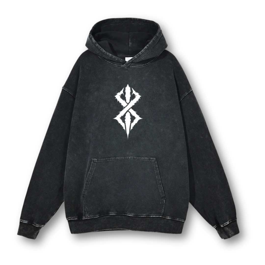 Berserk "Brand Of Sacrifice III" Washed Hoodie - Kakkoe.com - #tag1# - #tag2# - #tag3# - #tag4#