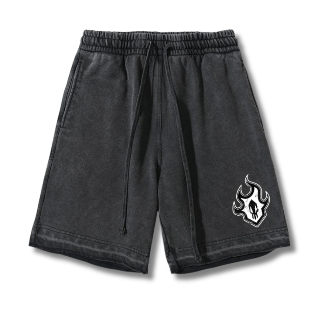 Bleach "Gokon Tekkō" Washed Shorts - Kakkoe.com - #tag1# - #tag2# - #tag3# - #tag4#