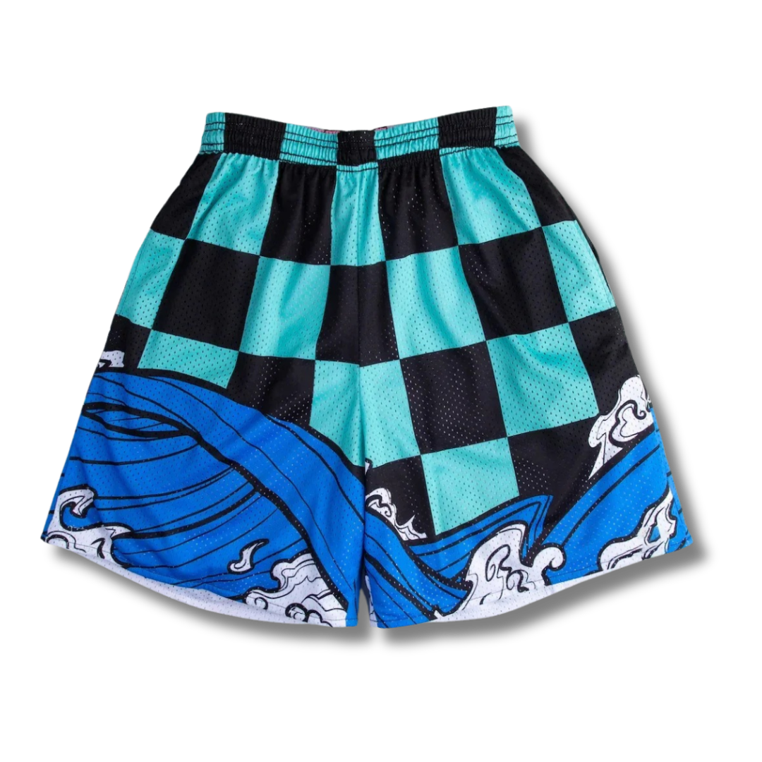 Demon Slayer "Tanjiro Water Breath" Sport Shorts - Kakkoe.com - #tag1# - #tag2# - #tag3# - #tag4#