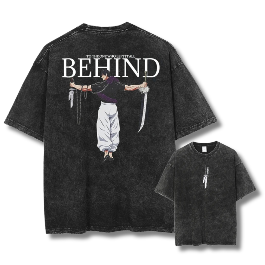 Jujutsu Kaisen "Toji Fushiguro Behind" Oversize Washed Tee