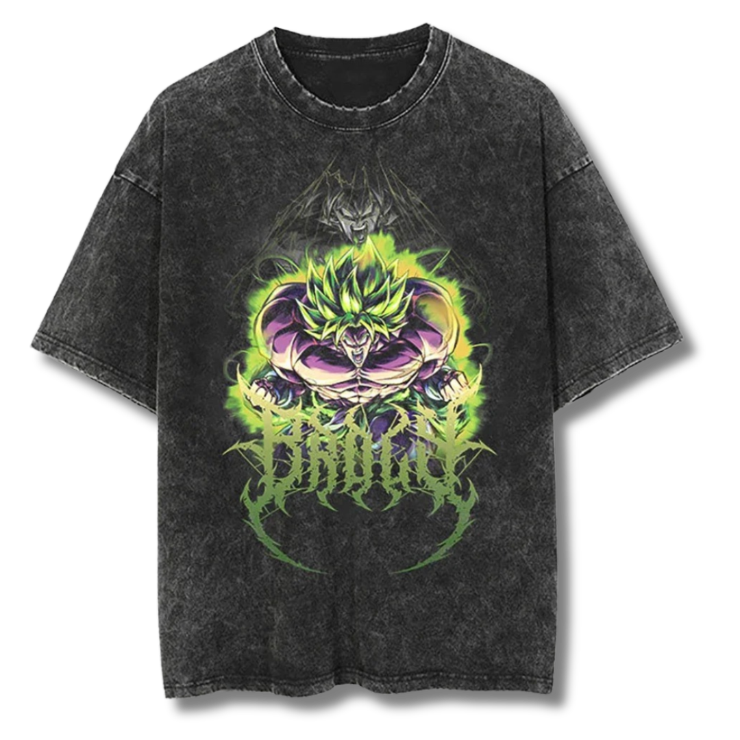 Dragon Ball "Broly" Washed Tee - Kakkoe.com - #tag1# - #tag2# - #tag3# - #tag4#