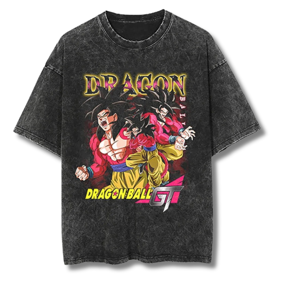 Dragon Ball "Goku SSJ4 I" Washed Tee - Kakkoe.com - #tag1# - #tag2# - #tag3# - #tag4#