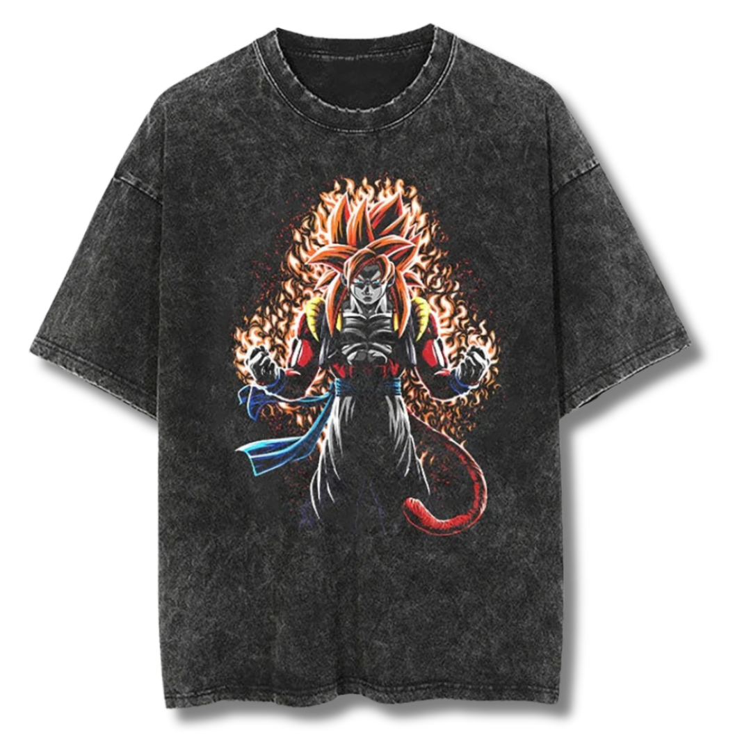 Dragon Ball "Goku SSJ4" Washed Tee - Kakkoe.com - #tag1# - #tag2# - #tag3# - #tag4#