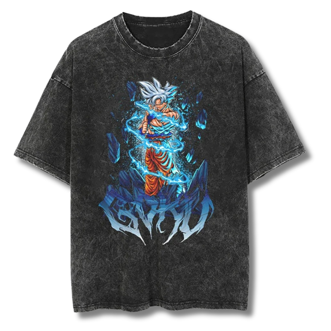 Dragon Ball "Goku Ultra Instinct" Washed Tee - Kakkoe.com - #tag1# - #tag2# - #tag3# - #tag4#