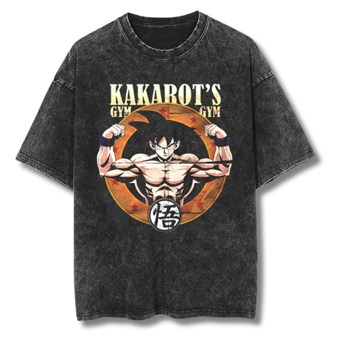 Dragon Ball "Kakarot's Gym" Washed Tee - Kakkoe.com - #tag1# - #tag2# - #tag3# - #tag4#