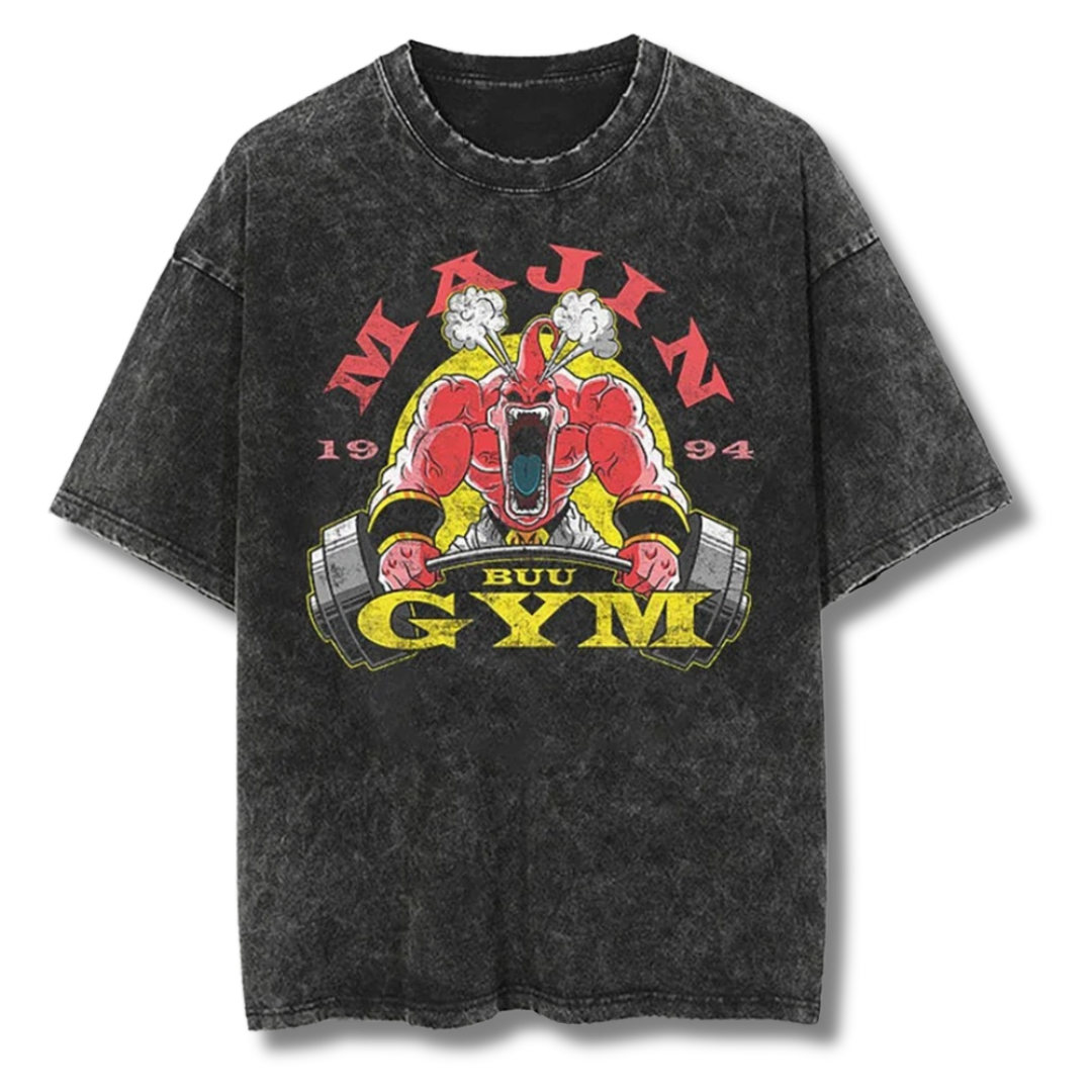 Dragon Ball "Majin Gym" Washed Tee - Kakkoe.com - #tag1# - #tag2# - #tag3# - #tag4#