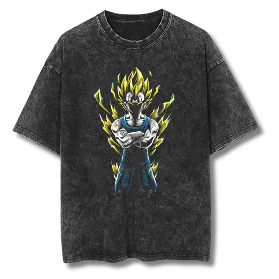 Dragon Ball "Majin Vegeta" Washed Tee - Kakkoe.com - #tag1# - #tag2# - #tag3# - #tag4#