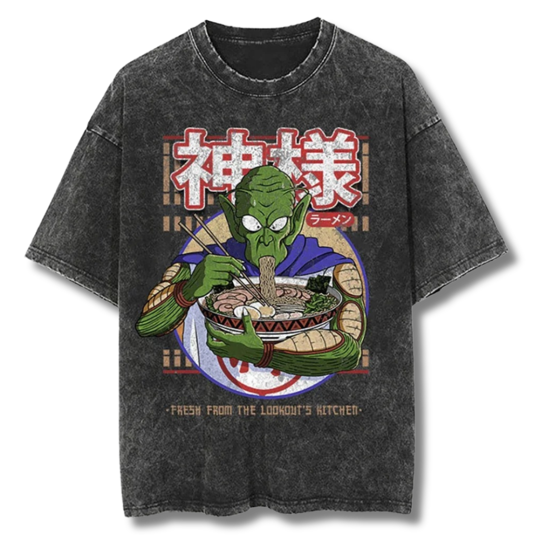 Dragon Ball "Namek Ramen" Washed Tee - Kakkoe.com - #tag1# - #tag2# - #tag3# - #tag4#