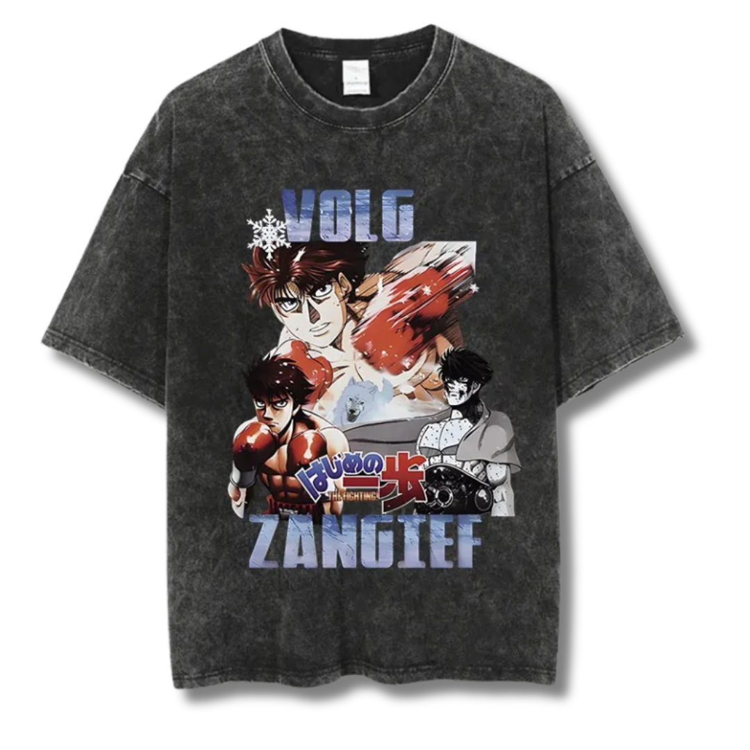 Hajime No Ippo "Volg Zangief" Washed Tee - Kakkoe.com - #tag1# - #tag2# - #tag3# - #tag4#