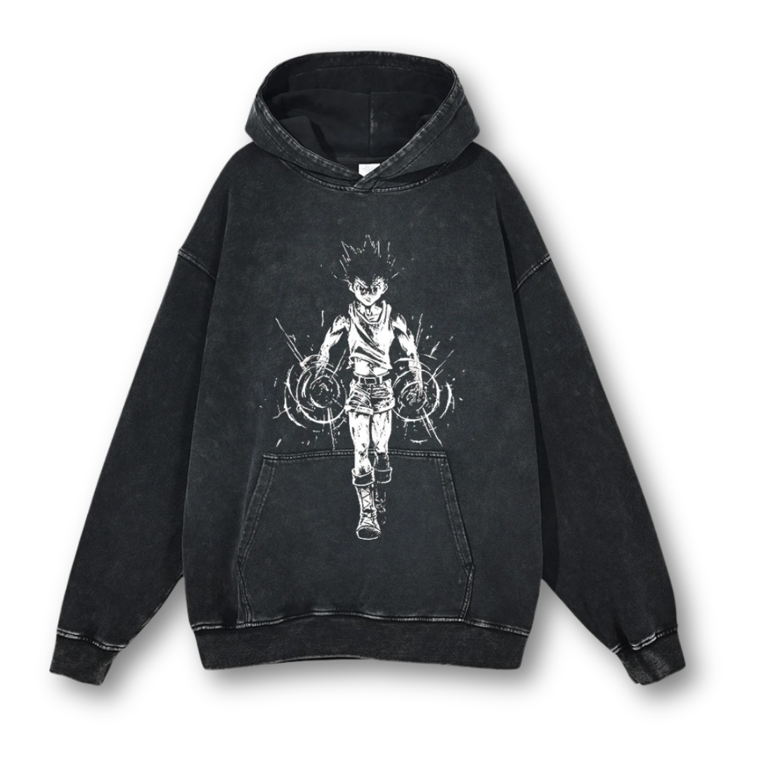 Hunter X Hunter "Gon Freecss" Washed Hoodie - Kakkoe.com - #tag1# - #tag2# - #tag3# - #tag4#
