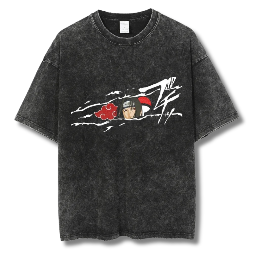 Naruto "Akatsuki Itachi" Washed Tee - Kakkoe.com - #tag1# - #tag2# - #tag3# - #tag4#