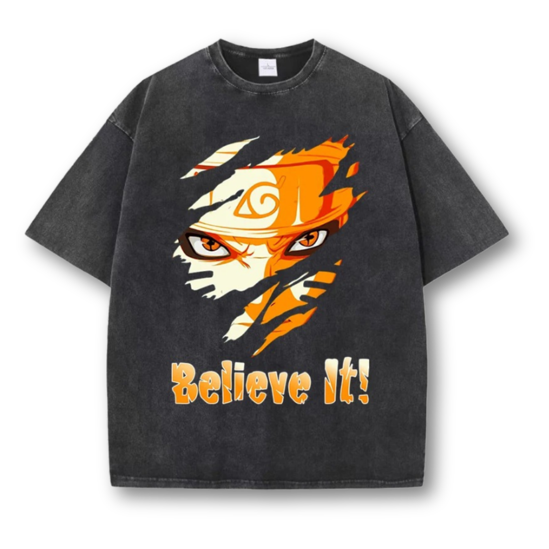 Naruto "Believe It" T-shirt - Kakkoe.com - #tag1# - #tag2# - #tag3# - #tag4#