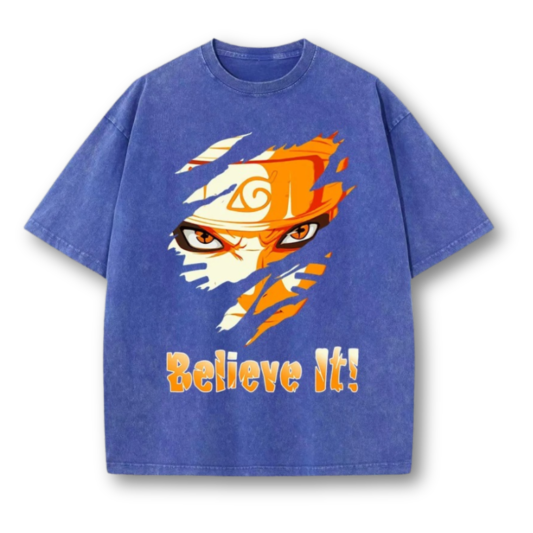 Naruto "Believe It" T-shirt - Kakkoe.com - #tag1# - #tag2# - #tag3# - #tag4#