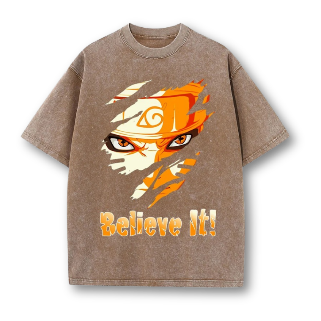 Naruto "Believe It" T-shirt - Kakkoe.com - #tag1# - #tag2# - #tag3# - #tag4#