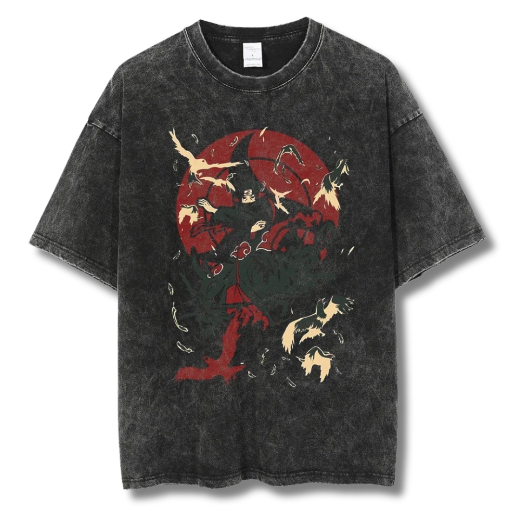 Naruto "Itachi Genjutsu I" Washed Tee - Kakkoe.com - #tag1# - #tag2# - #tag3# - #tag4#