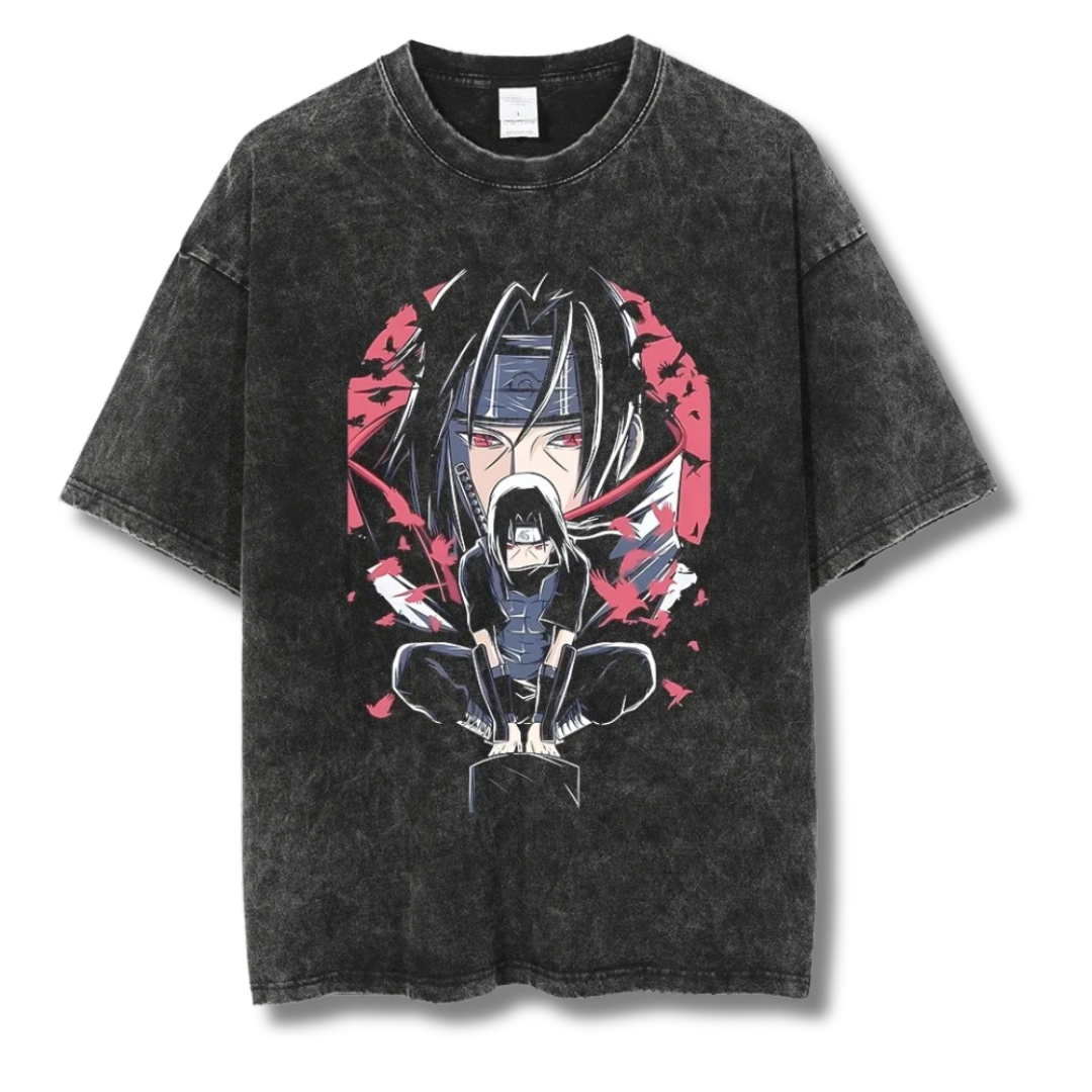 Naruto "Itachi Uchiha" Washed Tee - Kakkoe.com - #tag1# - #tag2# - #tag3# - #tag4#