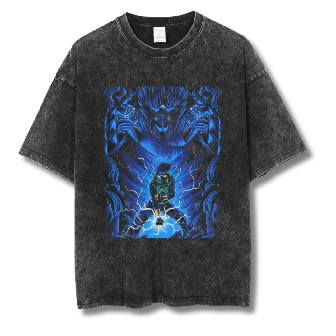 Naruto "Kakashi Susanoo I" Washed Tee - Kakkoe.com - #tag1# - #tag2# - #tag3# - #tag4#
