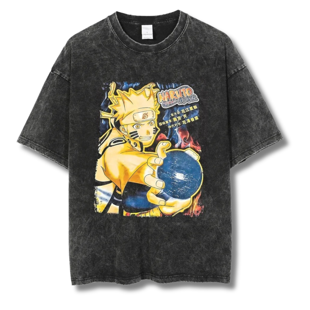 Naruto "Naruto Kurama Mode Rasengan" Washed Tee - Kakkoe.com - #tag1# - #tag2# - #tag3# - #tag4#