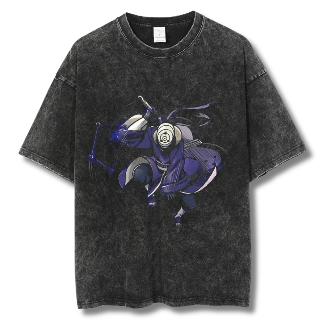 Naruto "Obito" Washed Tee - Kakkoe.com - #tag1# - #tag2# - #tag3# - #tag4#
