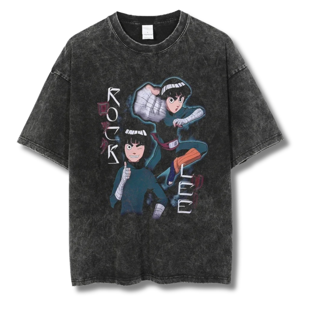Naruto "Rock Lee" Washed Tee - Kakkoe.com - #tag1# - #tag2# - #tag3# - #tag4#