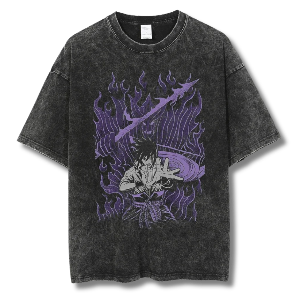 Naruto "Sasuke Susanoo I" Washed Tee - Kakkoe.com - #tag1# - #tag2# - #tag3# - #tag4#