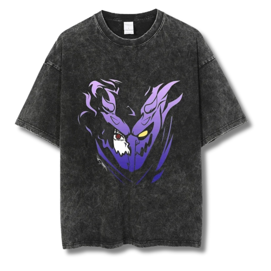 Naruto "Sasuke Susanoo" Washed Tee - Kakkoe.com - #tag1# - #tag2# - #tag3# - #tag4#