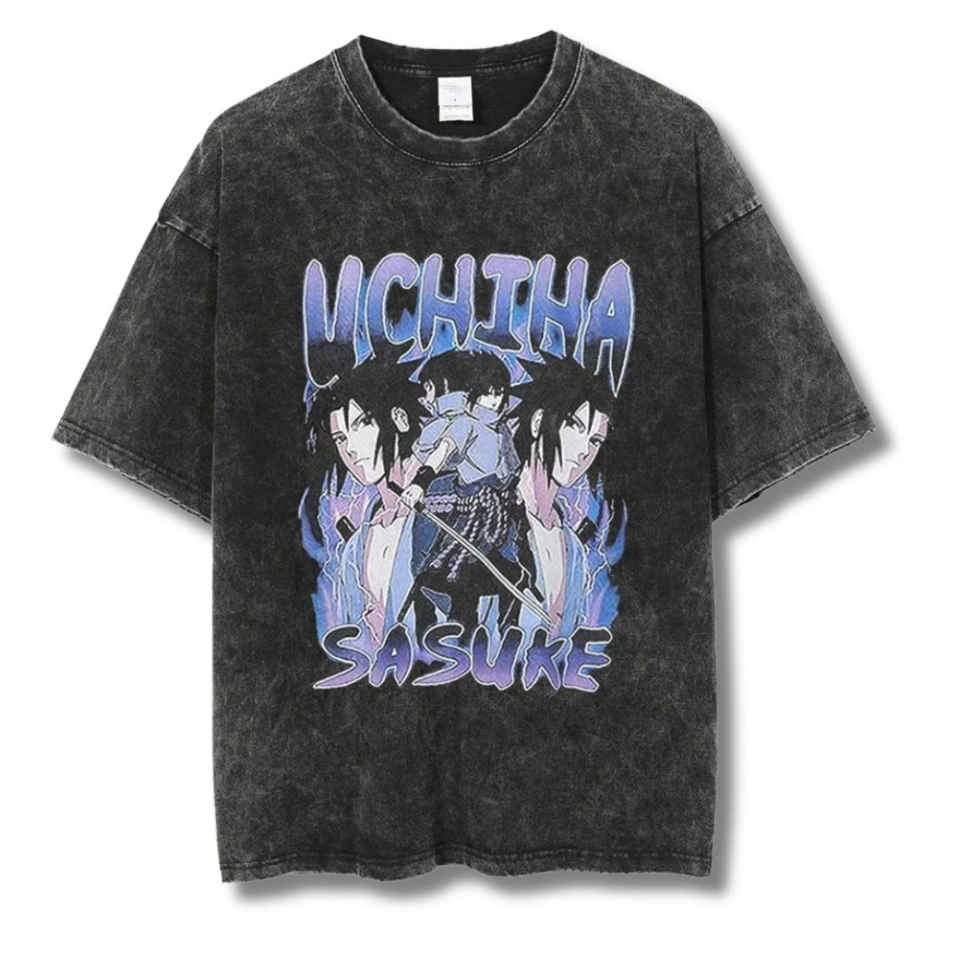 Naruto "Uchiha Sasuke" Washed Tee - Kakkoe.com - #tag1# - #tag2# - #tag3# - #tag4#