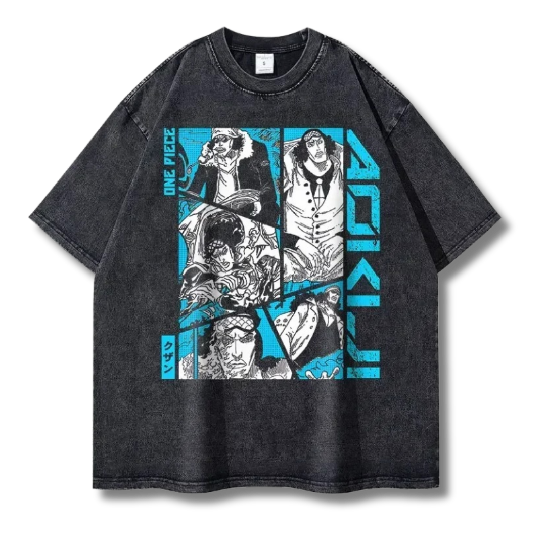 One Piece "Aokiji" Washed Tee - Kakkoe.com - #tag1# - #tag2# - #tag3# - #tag4#