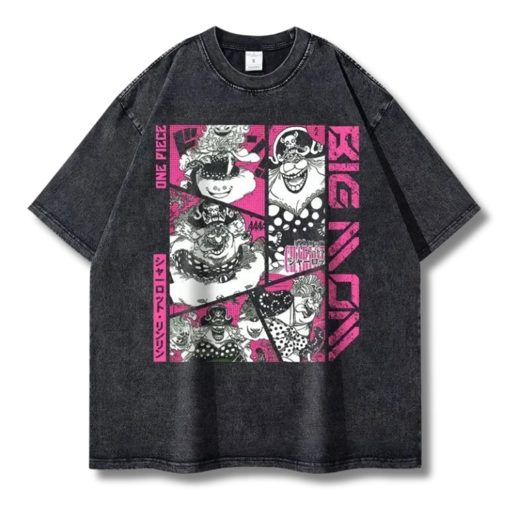 One Piece "Big Mom" Washed Tee - Kakkoe.com - #tag1# - #tag2# - #tag3# - #tag4#