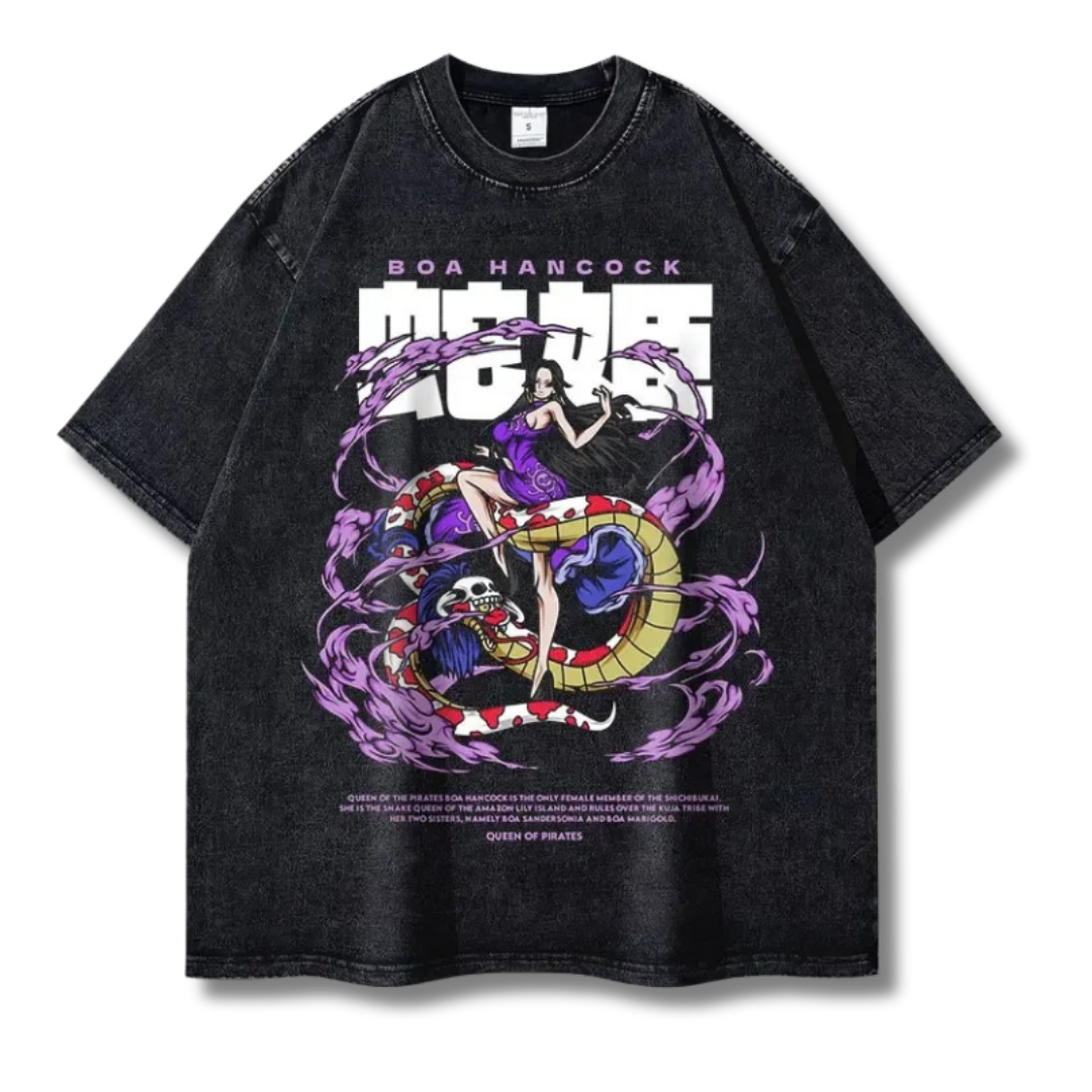 One Piece "Boa Hancock" Washed Tee - Kakkoe.com - #tag1# - #tag2# - #tag3# - #tag4#