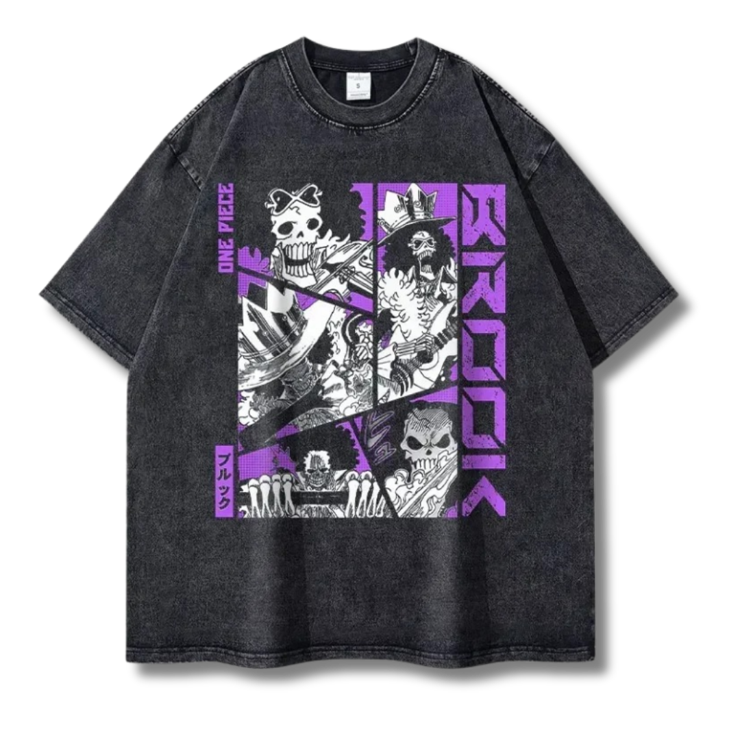 One Piece "Brook" Washed Tee - Kakkoe.com - #tag1# - #tag2# - #tag3# - #tag4#