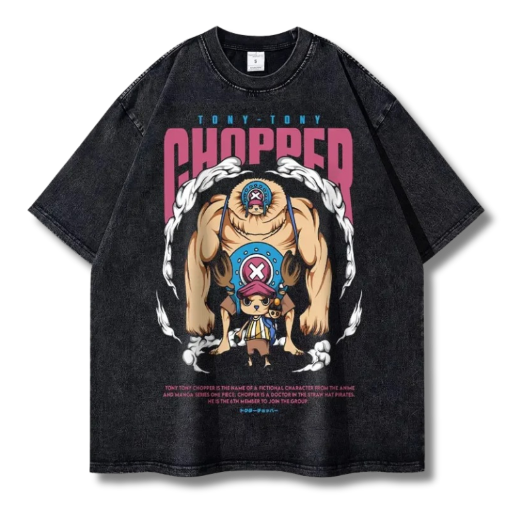 One Piece "Chopper I" Washed Tee - Kakkoe.com - #tag1# - #tag2# - #tag3# - #tag4#