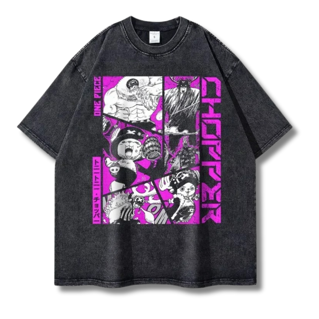 One Piece "Chopper" Washed Tee - Kakkoe.com - #tag1# - #tag2# - #tag3# - #tag4#
