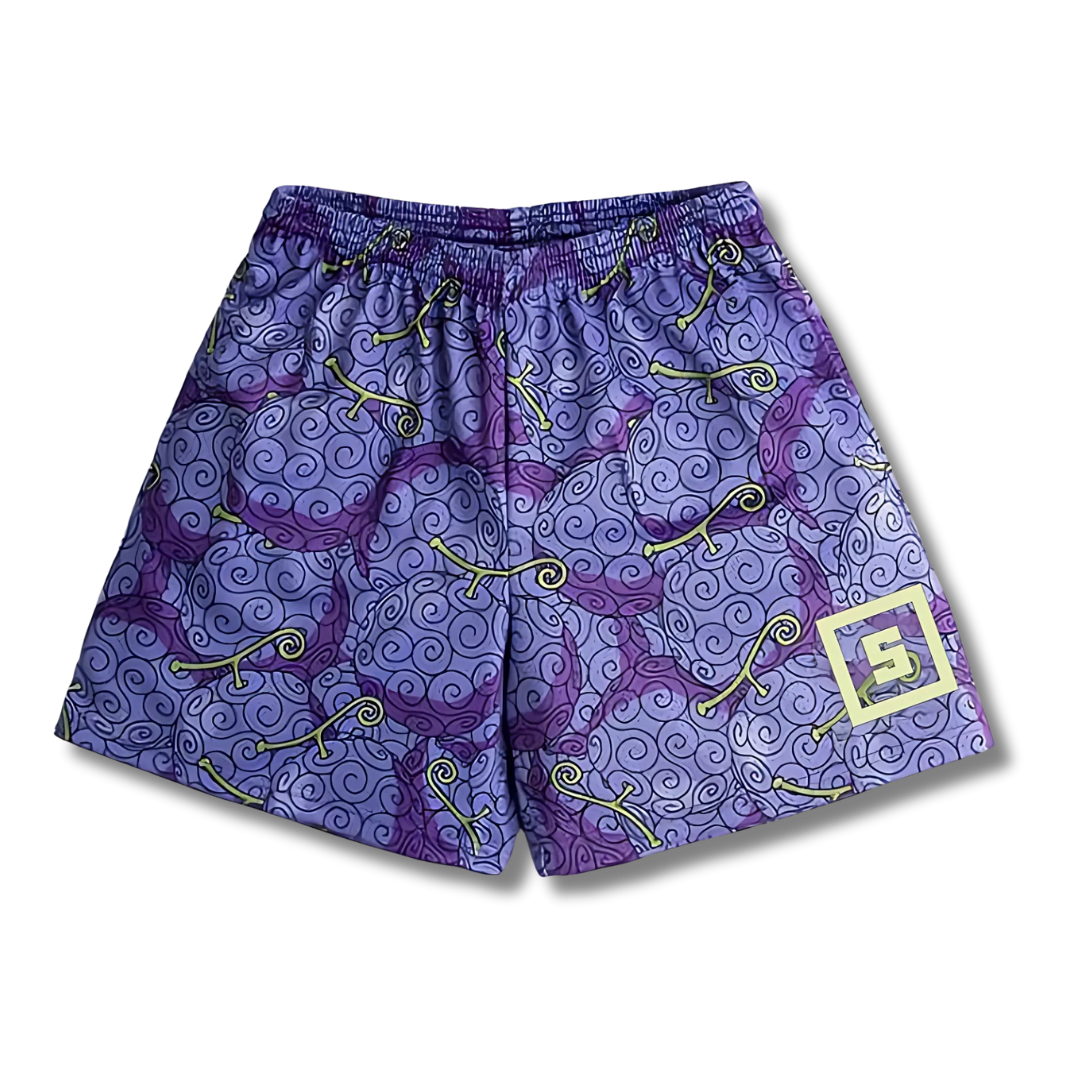 One Piece "Demon Fruit" Sport Shorts - Kakkoe.com - #tag1# - #tag2# - #tag3# - #tag4#