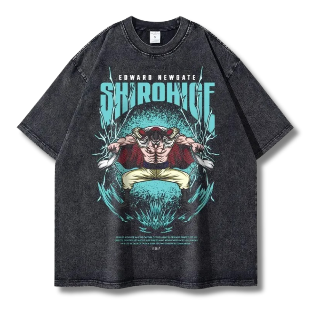 One Piece "Edward Newgate" Washed Tee - Kakkoe.com - #tag1# - #tag2# - #tag3# - #tag4#