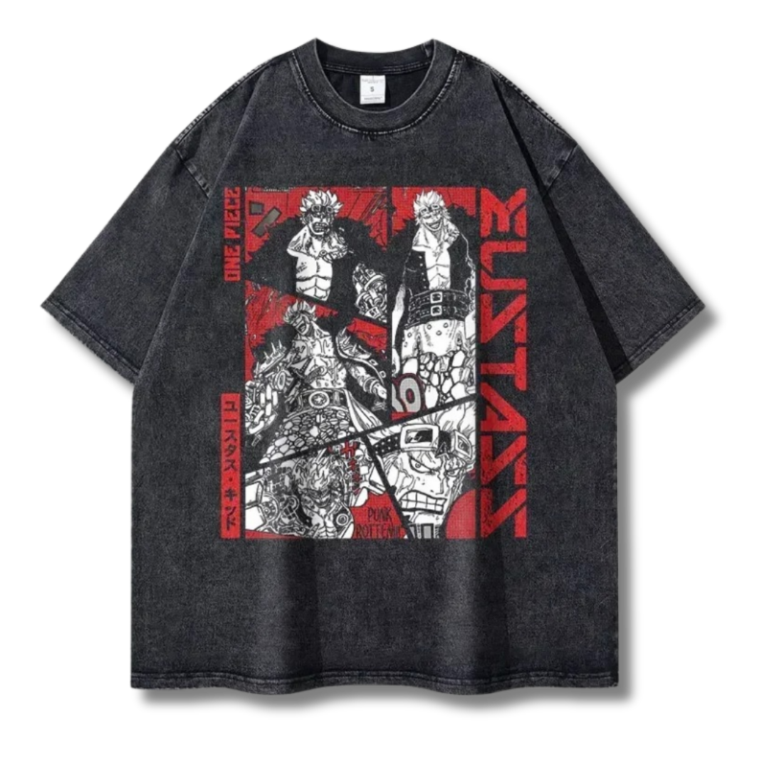 One Piece "Eustass" Washed Tee - Kakkoe.com - #tag1# - #tag2# - #tag3# - #tag4#